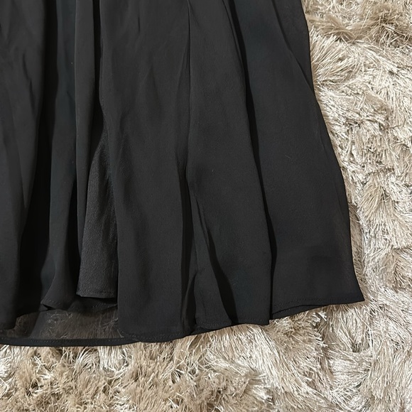 ASOS DESIGN corset detail cold shoulder maxi dress with lace inserts in black - Picture 8 of 11